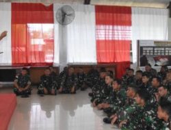 Dandim 1710/Mimika Gelar Jamdan Sampaikan Arahan Kasad ke Segenap Prajurit dan PNS Kodim