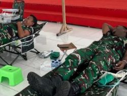 Sambut HUT TNI Ke-80, Kodim 1715/Yahukimo Gelar Donor Darah