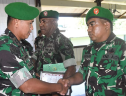 Dandim 1710/Mimika Pimpin Acara Tradisi, Korps Pindah Satuan, Masuk Satuan