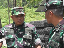 Dandim 1710/Mimika Dampingi Pangdam XVII/Cenderawasih Kunjungi Pos Satgas Pamtas Obvitnas