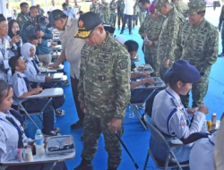 Panglima TNI Dampingi Menhan RI Tinjau Panen Kedelai Garuda Merah Putih di Lampung Utara