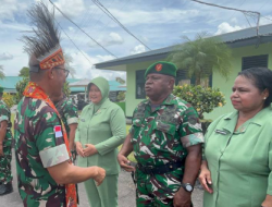 Dandim 1710/Mimika Sambut Pangdam XVII/Cenderawasih Dalam Kunjungan Kerjanya