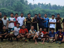 Satgas TMMD ke-126 Kodim 1505/Tidore Ajak Pemuda Jaga Silaturahmi Lewat Sepakbola