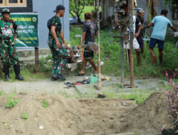 Atasi Krisis Air Bersih, Satgas TMMD Ke-126 Kodim 1505/Tidore Bangun 4 Titik Sumur Bor