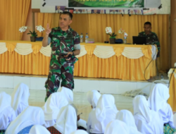 Satgas TMMD ke-126 Kodim 1505/Tidore Beri Penyuluhan Bahaya Narkoba ke Pelajar