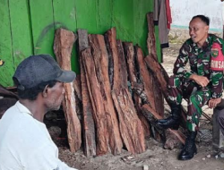 Babinsa Koramil Mapurujaya Komsos Dengan Kepala Kampung Hiripau