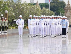 Irjen TNI Pimpin Upacara Ziarah Nasional HUT Ke-80 TNI Yang Digelar di TMP Kalibata