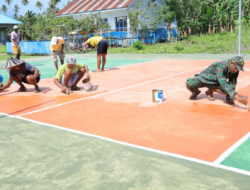 Lapangan Voli TMMD Kodim 1505/Tidore Rampung, Warga Siap Manfaatkan Untuk Olahraga