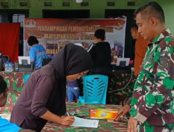 Kodim 1710/Mimika Pendampingan Pembuatan Adminduk Dalam Rangka Hari Juang TNI AD