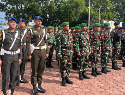 Dandim 1710/Mimika dan Personel Kodim Apel Kesiapan Pengamanan Perayaan Natal 2025