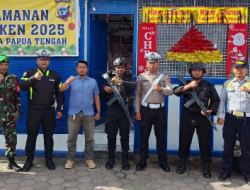 Personel Kodim 1710/Mimika Bersama Polri Gelar Pengamanan Terpadu
