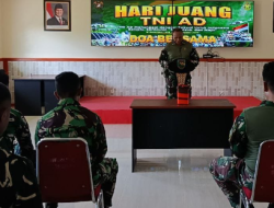 Jelang Peringatan Hari Juang Ke-80 TNI AD Tahun 2025, Prajurit Kodim 1710/Mimika Doa Bersama