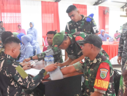 Persit KCK Cabang XXXV Kodim 1710/Mimika Gelar Donor Darah Peringati HUT ke-80