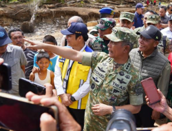 Tinjau Lokasi Terdampak Bencana, Kasum TNI Cek Pembangunan Huntara di Tapanuli Tengah