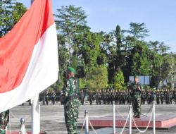 Dandim 1710/Mimika Pimpin Upacara 17-an, Tekankan Kewaspadaan dan Sampaikan Amanat Kasad