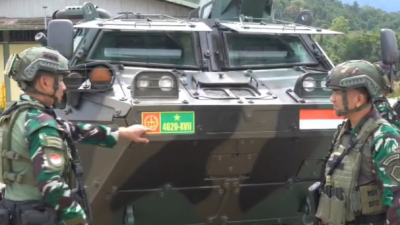 TNI Perkuat Pengamanan di PT Freeport Pasca Serangan KKB, Panser Anoa Disiagakan