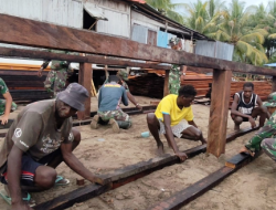 Pembangunan Rumah Terus Digenjot, Satgas TMMD Kodim 1710/Mimika Kejar Target Penyelesaian