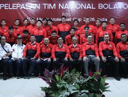 PP PBVSI Lepas Tim Voli Putra Senior dan Putri U-18 ke Ajang Internasional