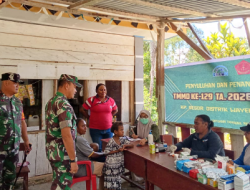 Sentuhan Kemanusiaan TMMD Ke-129, Satgas Kodim 1807/Sorong Selatan Gelar Pengobatan Gratis