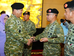 Irjen TNI Pimpin Laporan Korps Kenaikan Pangkat 105 Pati TNI
