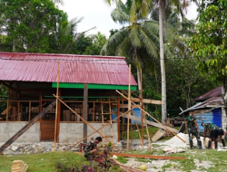 Pembangunan Rumah Semi Permanen TMMD Ke-129 Capai 58%
