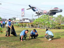 Jelang Hari Bakti Ke-79 TNI AU, Lanud Sjamsudin Noor Gelar Karya Bakti