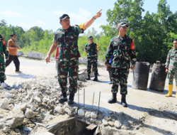 Pastikan Kualitas dan Bermanfaat, Tim Wasev TMMD Ke-129 Tinjau Sasaran Fisik di Wasile Tengah