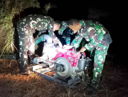 Tembus Kegelapan Malam, Prajurit Lanud Sjamsudin Noor Tetap Sigap dan Semangat