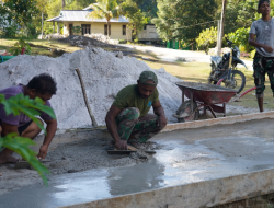 TMMD Ke-129 Kodim 1807/Sorong Selatan Optimalkan Akses Wisata Air Terjun Kampung Sesor