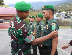 Kodim 1714/Puncak Jaya Gelar Syukuran Kenaikan Pangkat Bintara dan Tamtama