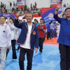 Ketua Umum PBTI Saksikan Tanding Taekwondo di Universitas Hasanudin Makassar